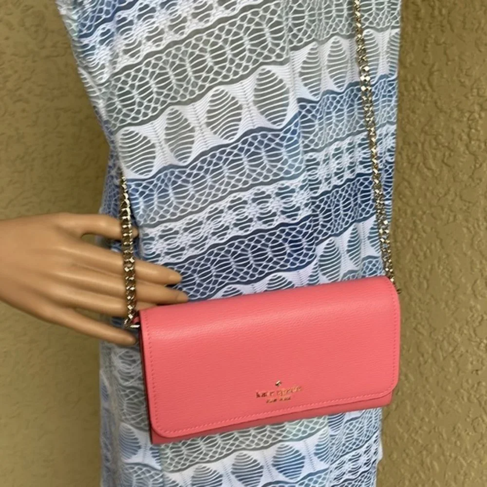 Kate Spade Chain Wallet Crossbody Clutch Pink
